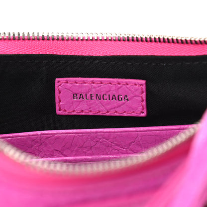 Balenciaga Agneau Arena Le Cagole Mini Purse With Chain Lipstick Pink 6 of 11