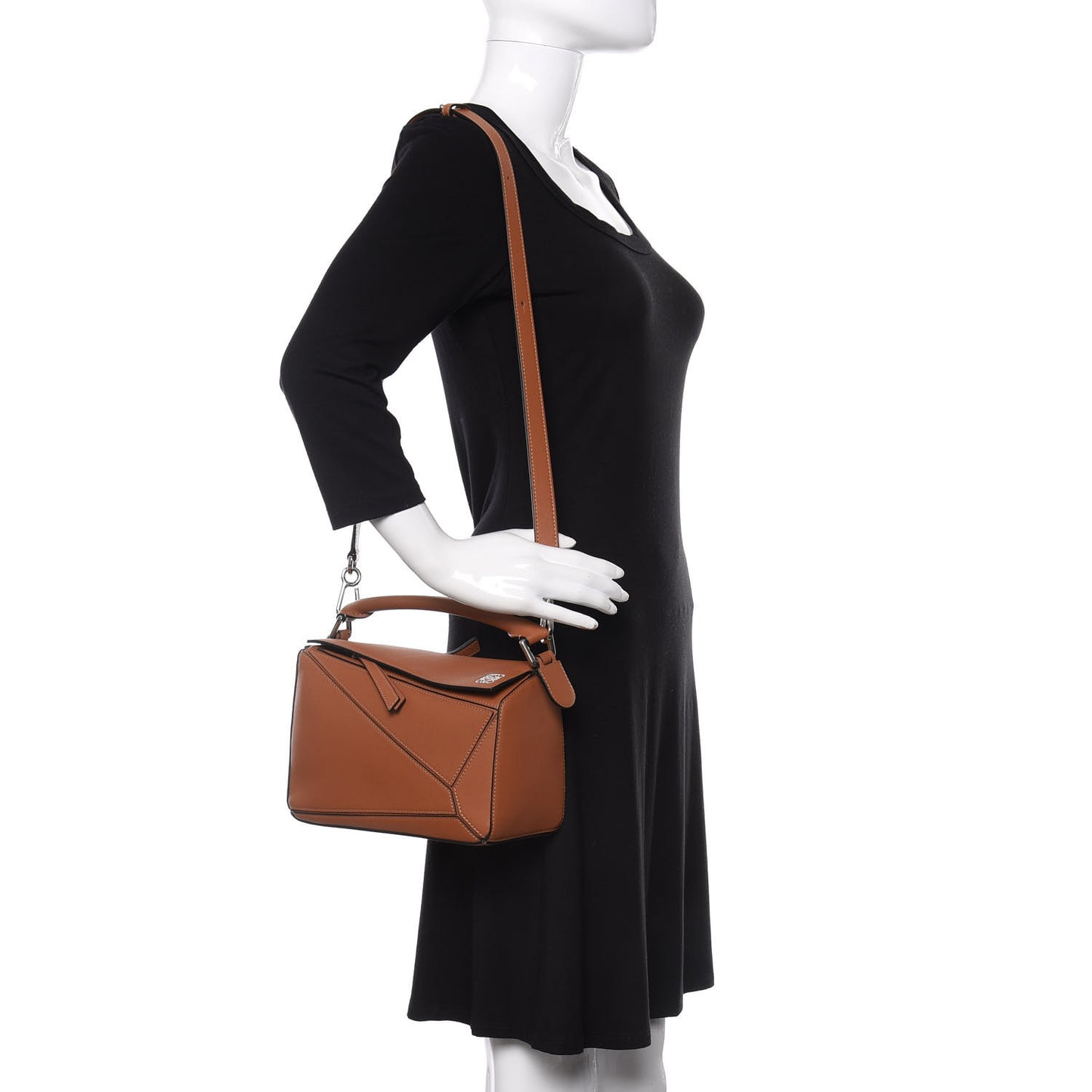 Calfskin Small Puzzle Bag Tan