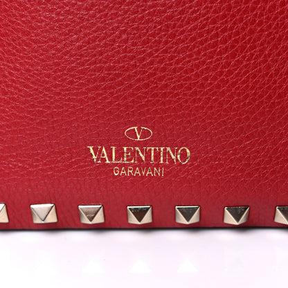 Valentino Garavani Grained Calfskin Rockstud Camera Crossbody Bag Rosso Valentino 13 of 14