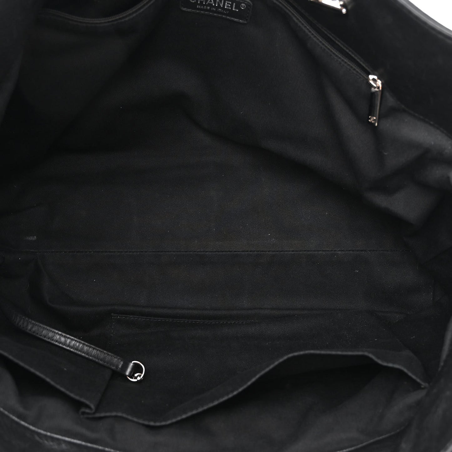 Calfskin Quilted Large In the Business Tote Black