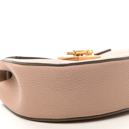 Chloe Grained Lambskin Mini Drew Shoulder Bag Cement Pink 9 of 10