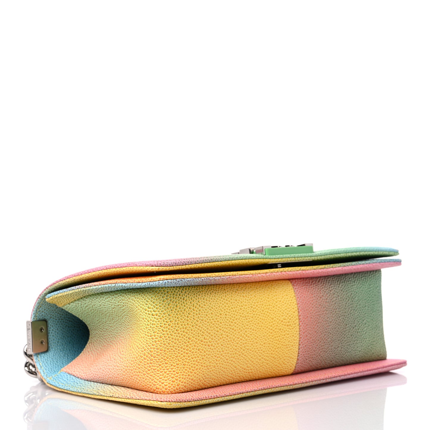 Caviar Quilted Medium Cuba Rainbow Boy Flap Multicolor