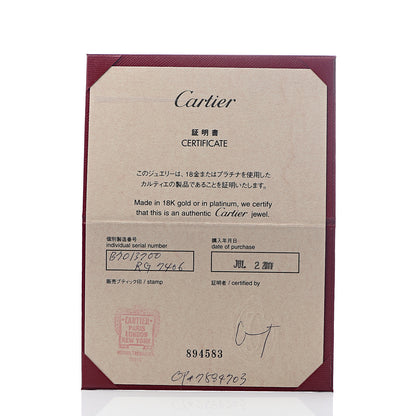 Cartier 18K White Gold Diamond Interlocking LOVE Necklace 8 of 8