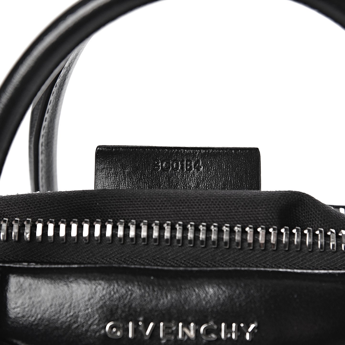Shiny Lord Calfskin Small Antigona Black