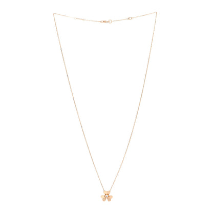 Van Cleef & Arpels 18K Yellow Gold Diamond Mini Frivole Pendant Necklace 1 of 7
