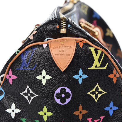 Louis Vuitton Monogram Multicolor Speedy 30 Black 6 of 8