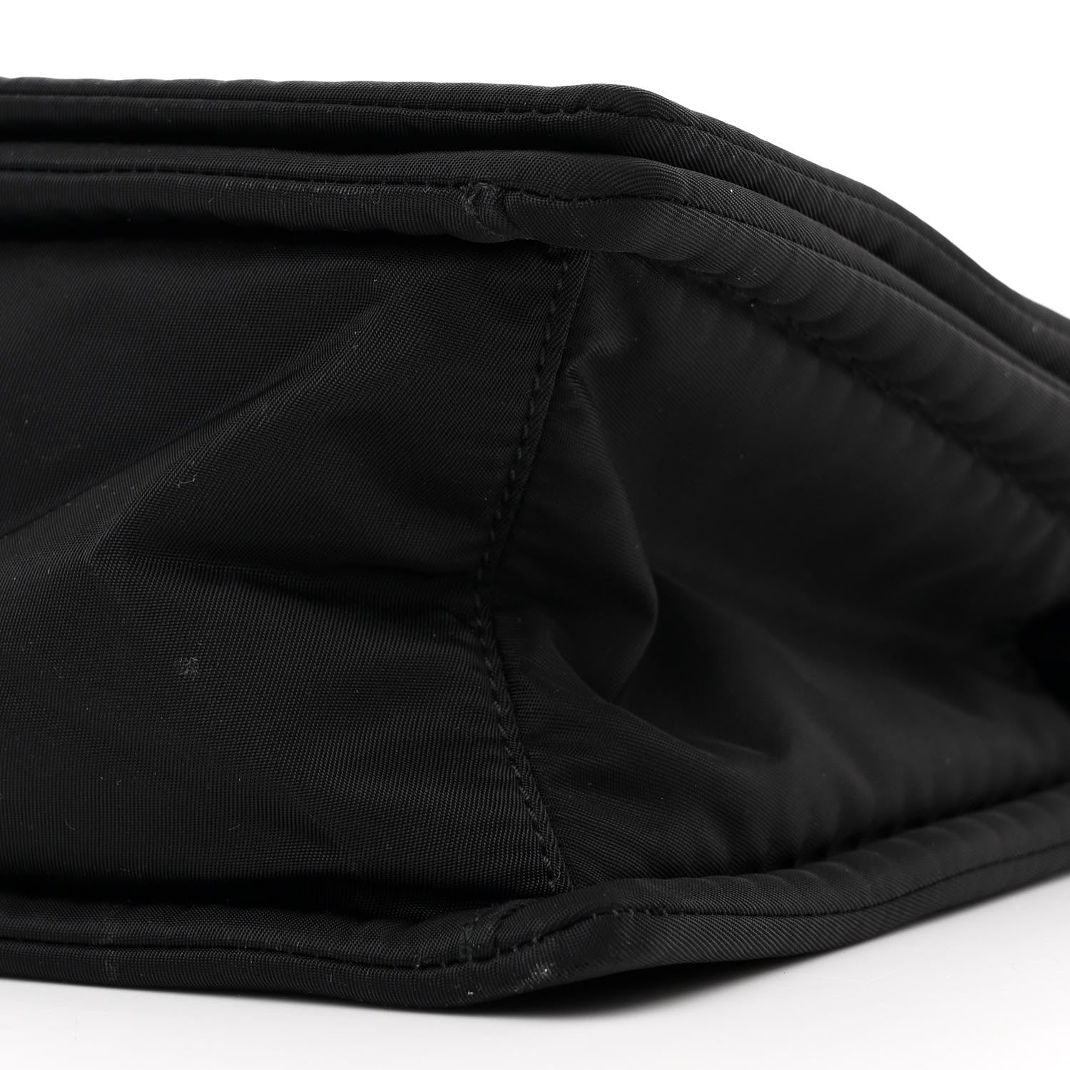 Prada Nylon Tessuto Chain Shoulder Bag Black 10 of 10