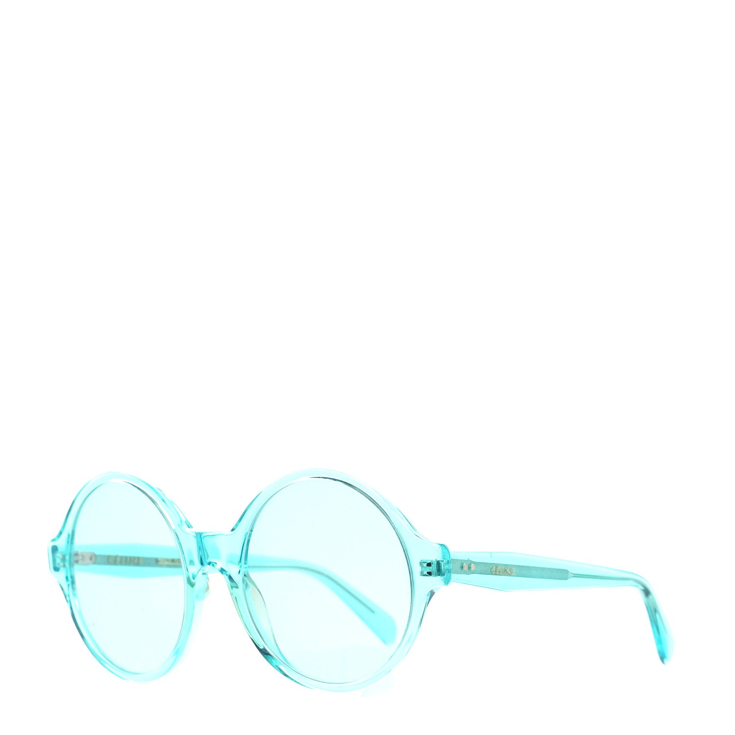 Celine Round Sunglasses CL 40051/I Transparent Blue 1 of 6