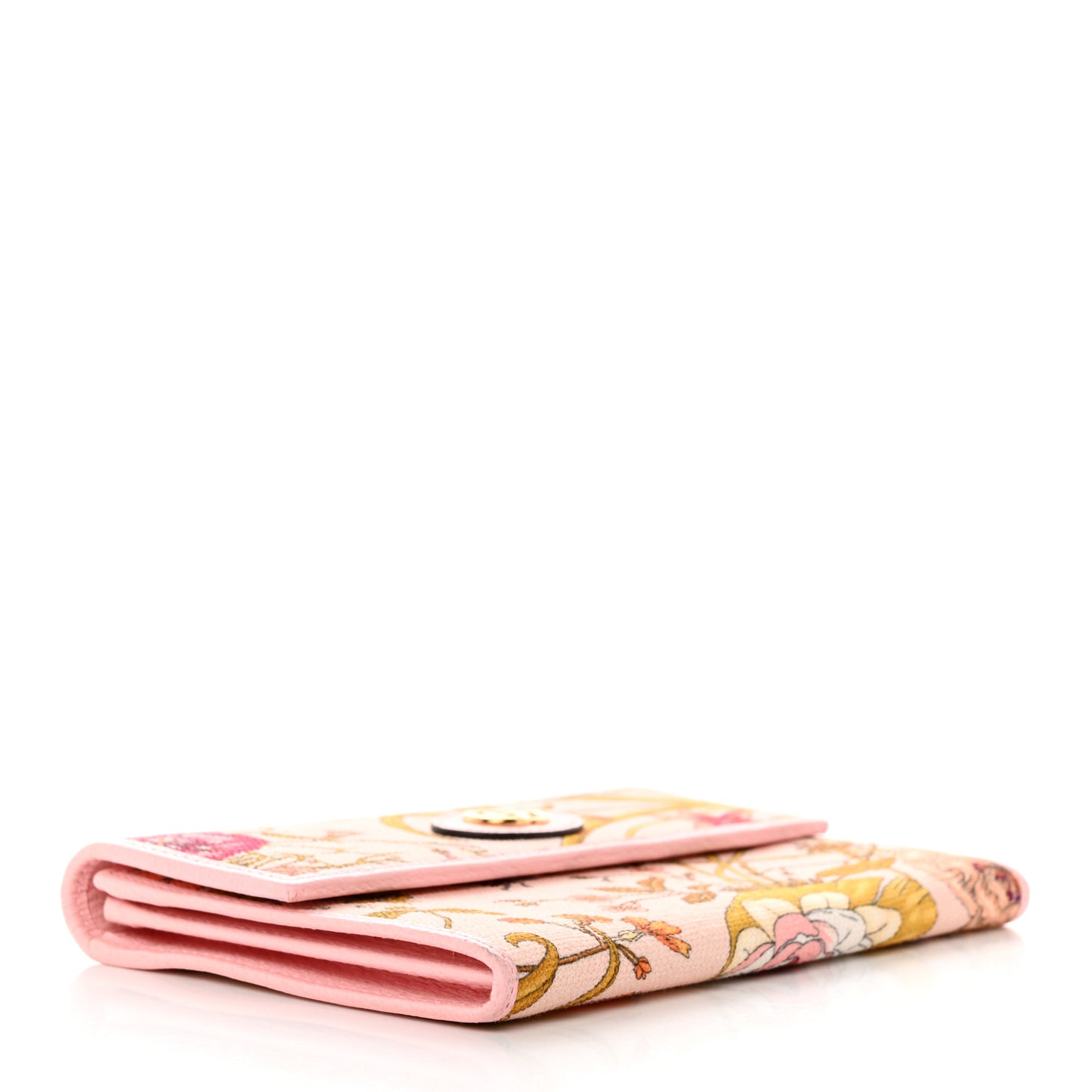 Canvas Flora Compact Wallet Pink