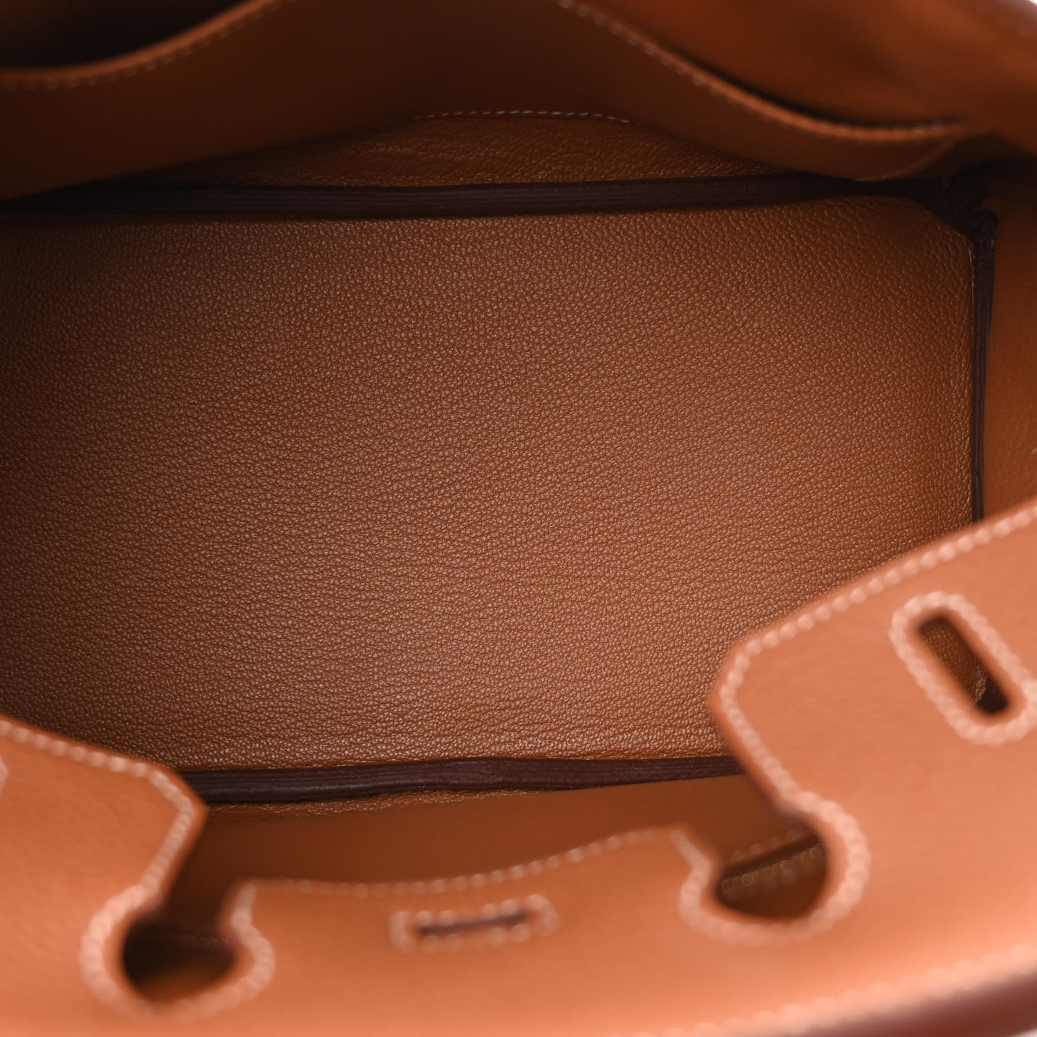 Hermes Togo Birkin 25 Gold 4 of 10