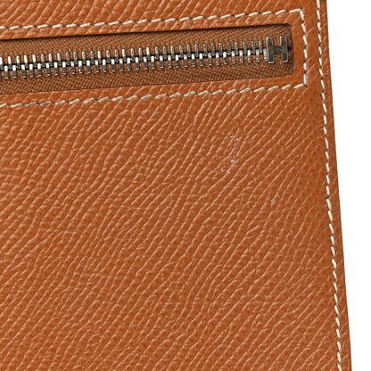 Hermes Epsom Bearn Gusset Wallet Gold 14 of 40
