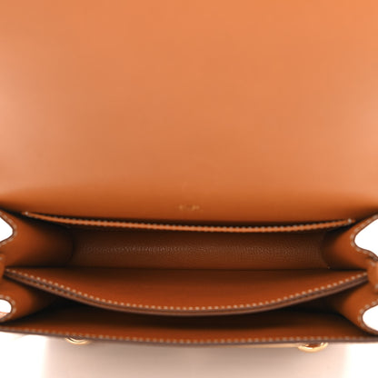 Hermes Veau Sombrero Sac Roulis 23 Gold 5 of 13