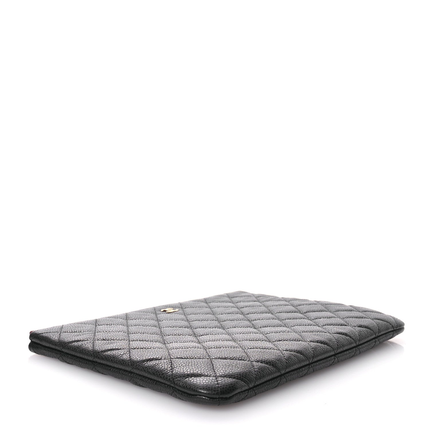 Chanel Caviar Quilted Medium Cosmetic Case Black 4 of 8