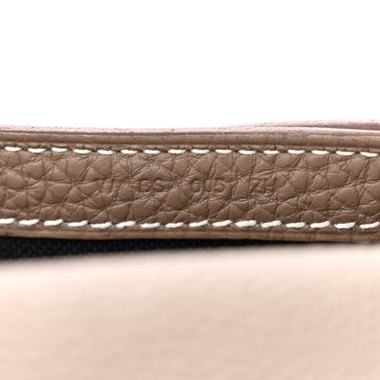 Hermes Togo Steve Light Messenger Etoupe 7 of 10