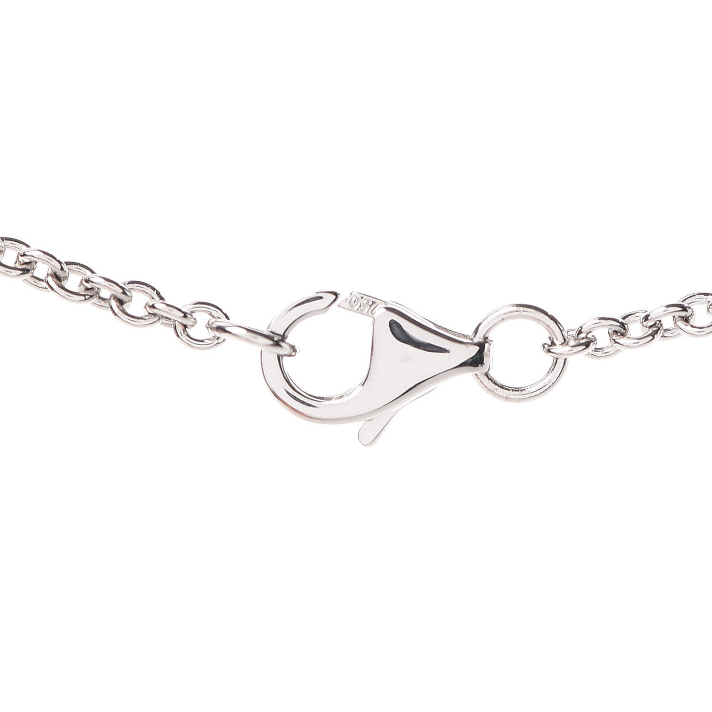 18K White Gold Interlocking LOVE Necklace