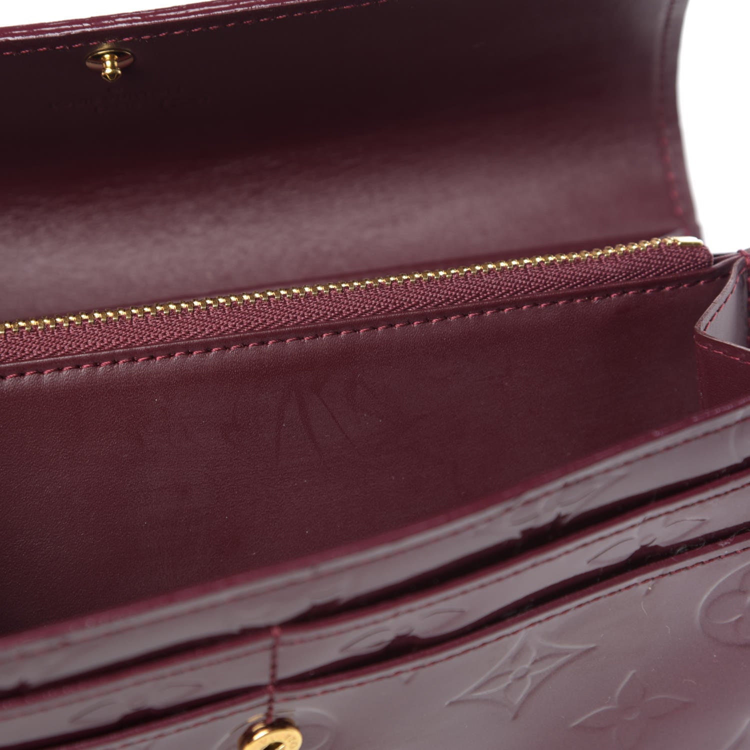 Louis Vuitton Vernis Sarah Wallet Rouge Fauviste 9 of 9