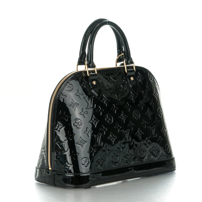 Louis Vuitton Vernis Alma PM Black 3 of 7