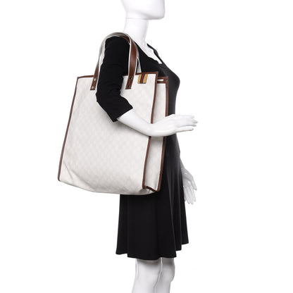 Gucci GG Plus Monogram Medium Signature Web Loop Tote White 2 of 9