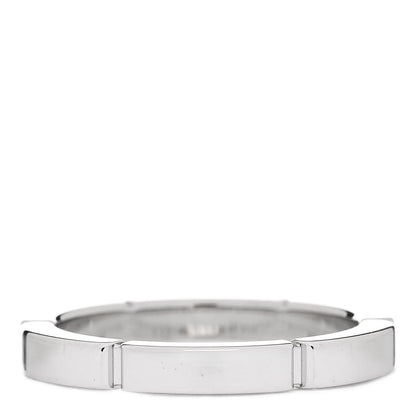 Cartier 18K White Gold Diamond Maillon Panthere Wedding Band Ring 47 4 3 of 5