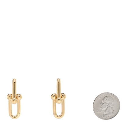 Tiffany 18K Yellow Gold Large HardWear Link Earrings 2 of 4