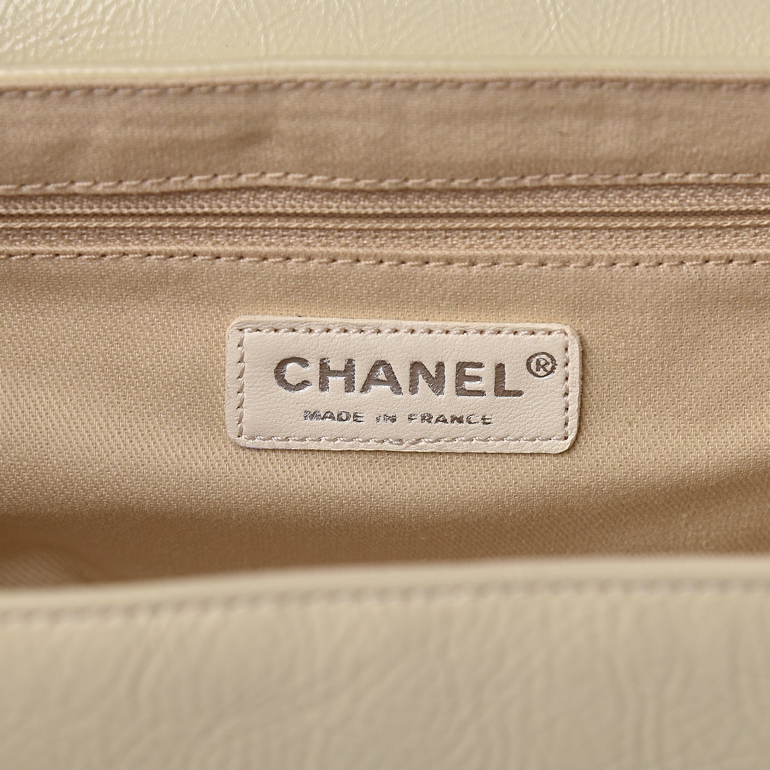 Chanel Distressed Patent Calfskin Frame Accordion Flap White 6 of 11