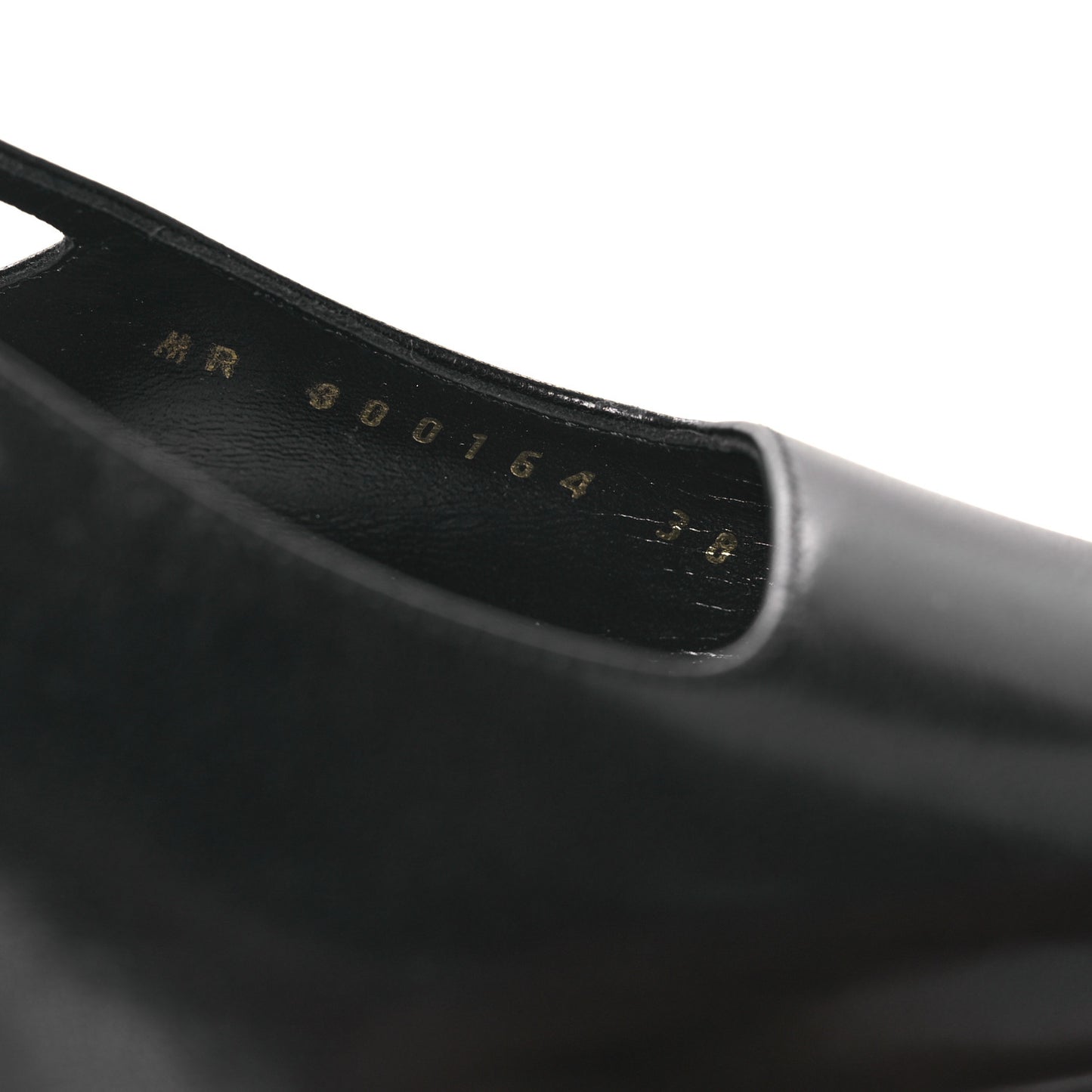 Smooth Calfskin Jeanne 110 Slingback Pumps 38 Black
