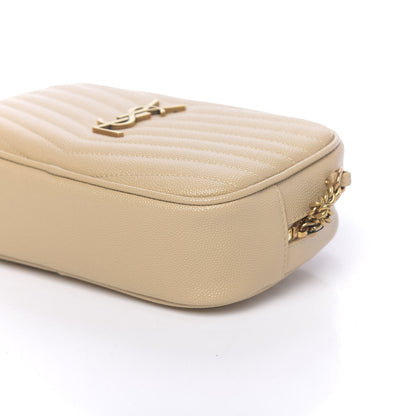 Saint Laurent Grain De Poudre Matelasse Monogram Mini Lou Camera Bag New Powder 9 of 10