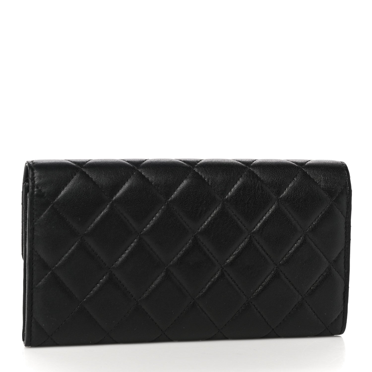 Chanel Goatskin Quilted Medium Chanel 19 Flap Wallet Black 3 of 11