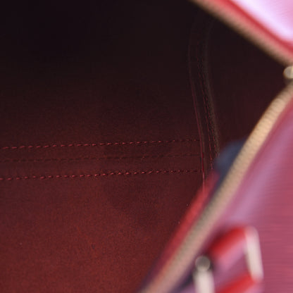 Louis Vuitton Epi Speedy 25 Castillan Red 14 of 14