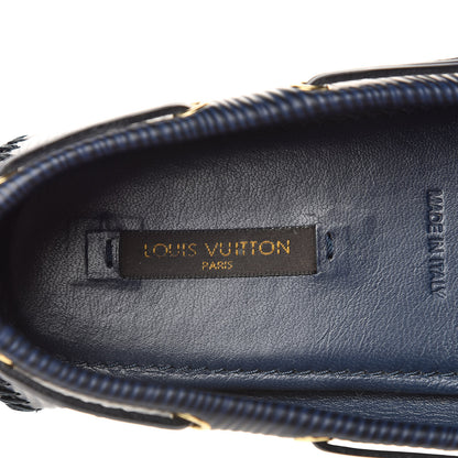 Louis Vuitton Epi Gloria Flat Loafers 38 Indigo 7 of 9