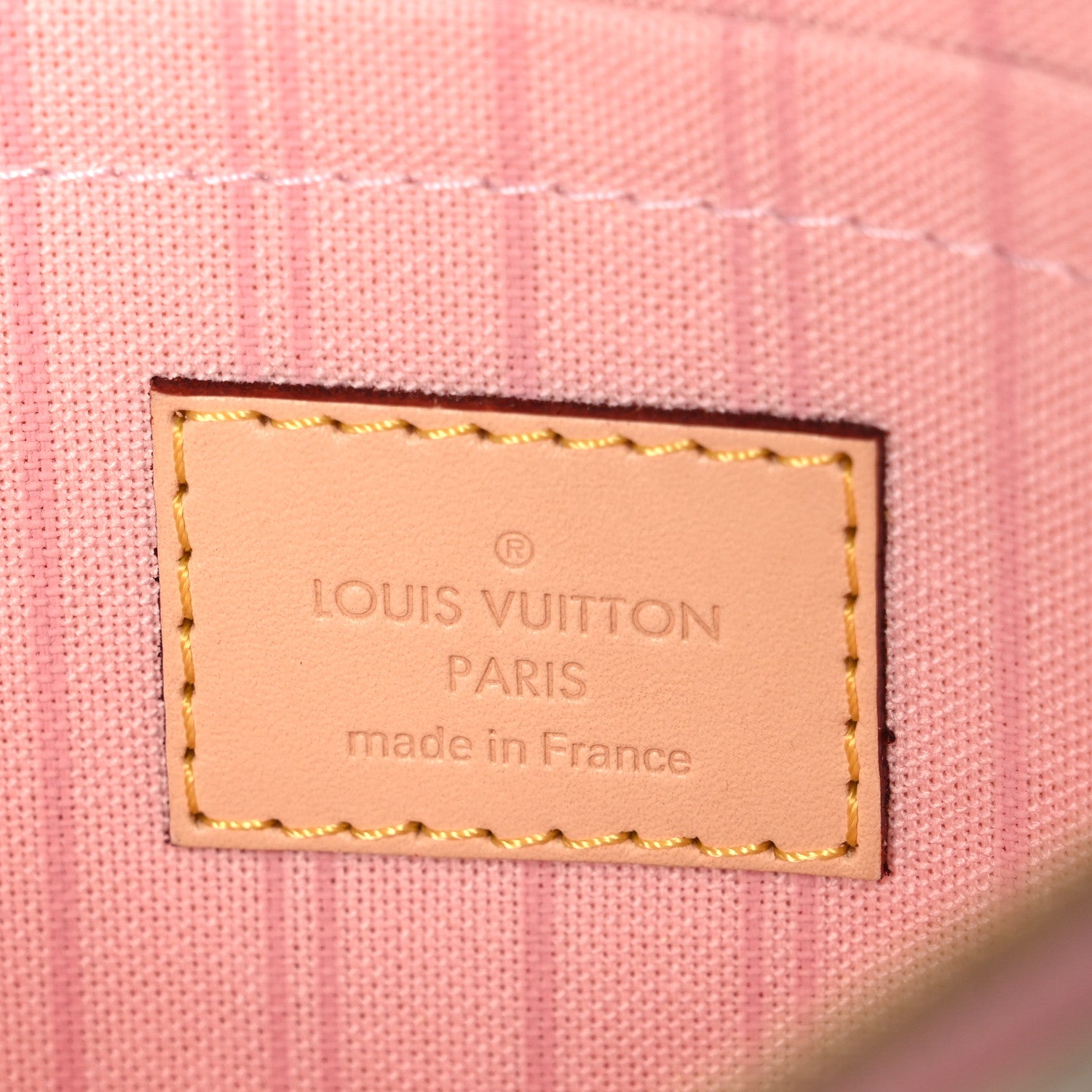 Louis Vuitton Damier Azur Neverfull MM GM Pochette Rose Ballerine 6 of 7