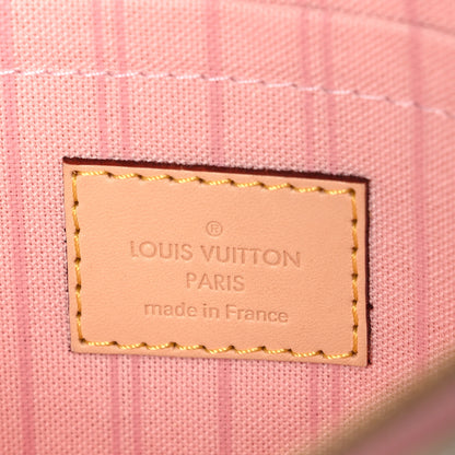 Louis Vuitton Damier Azur Neverfull MM GM Pochette Rose Ballerine 6 of 7