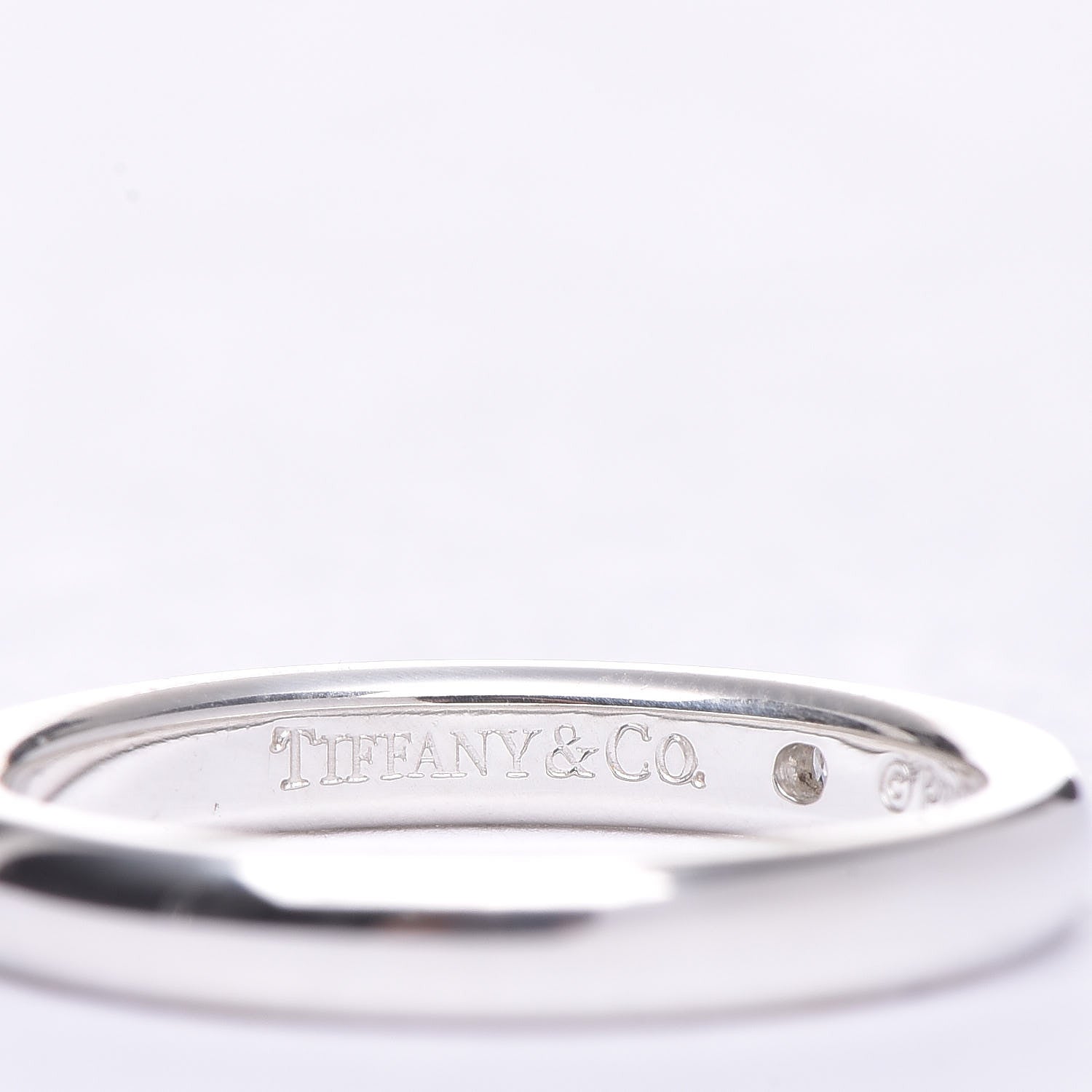Tiffany Sterling Silver Diamond Elsa Peretti Band Ring 50 5.5 4 of 6