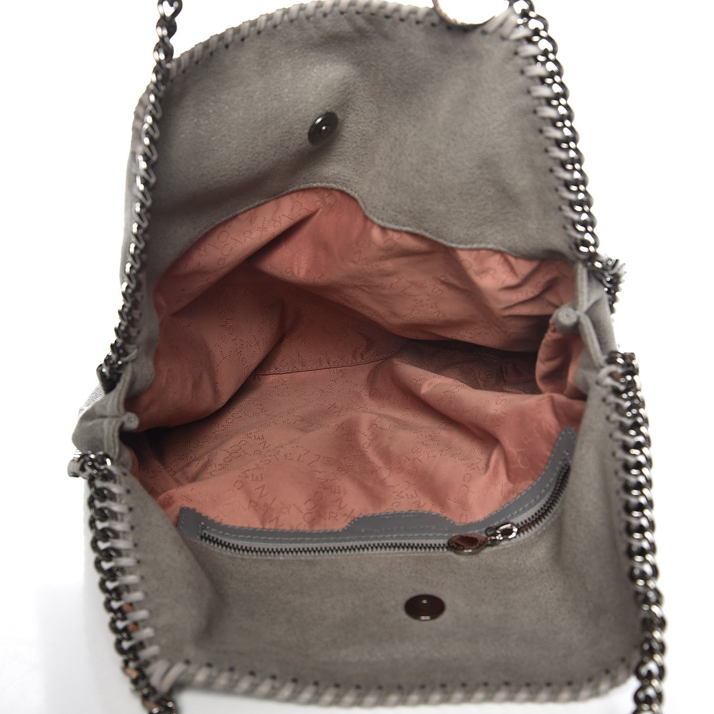 Shaggy Deer Small Falabella Tote Light Grey