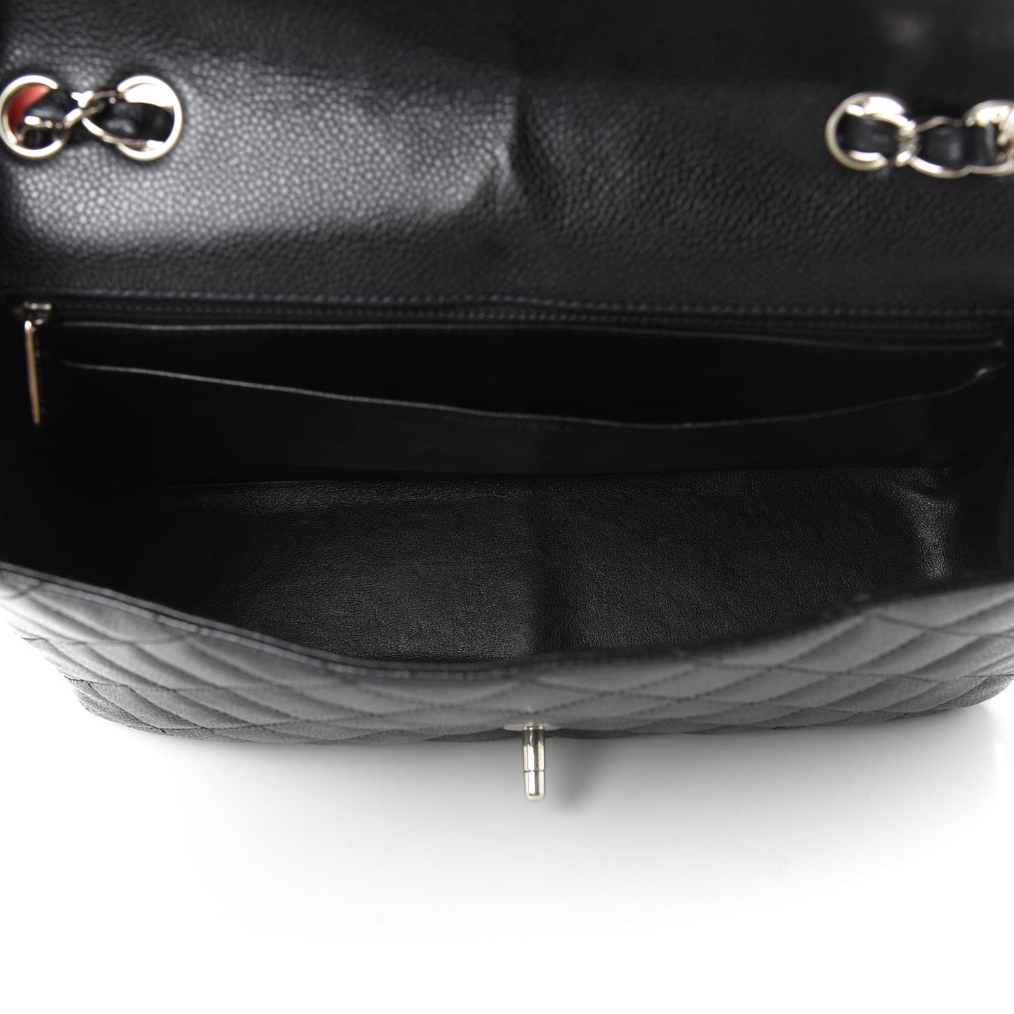 Caviar Quilted Jumbo Single Flap Black