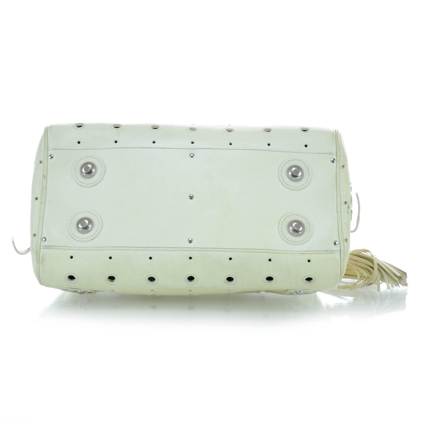 Leather Brigitte Satchel White