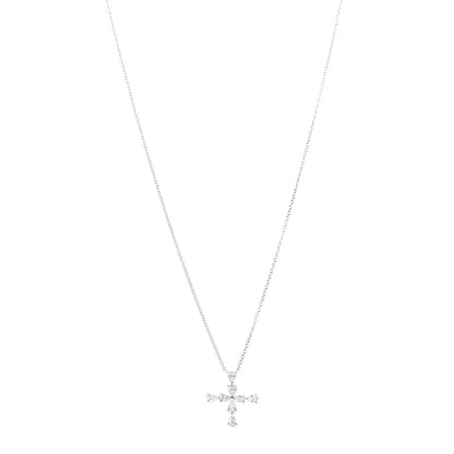 Harry Winston Platinum Diamond Symbols Cross Pendant Necklace 1 of 7