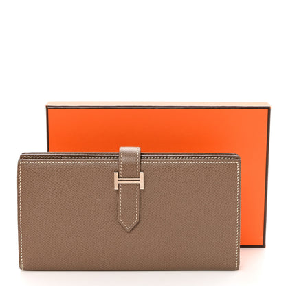 Hermes Epsom Bearn Gusset Wallet Etoupe 8 of 8