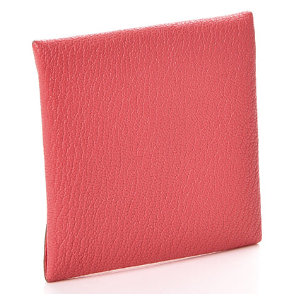 Hermes Chevre Mysore Bastia Coin Purse Rose Lipstick 3 of 8