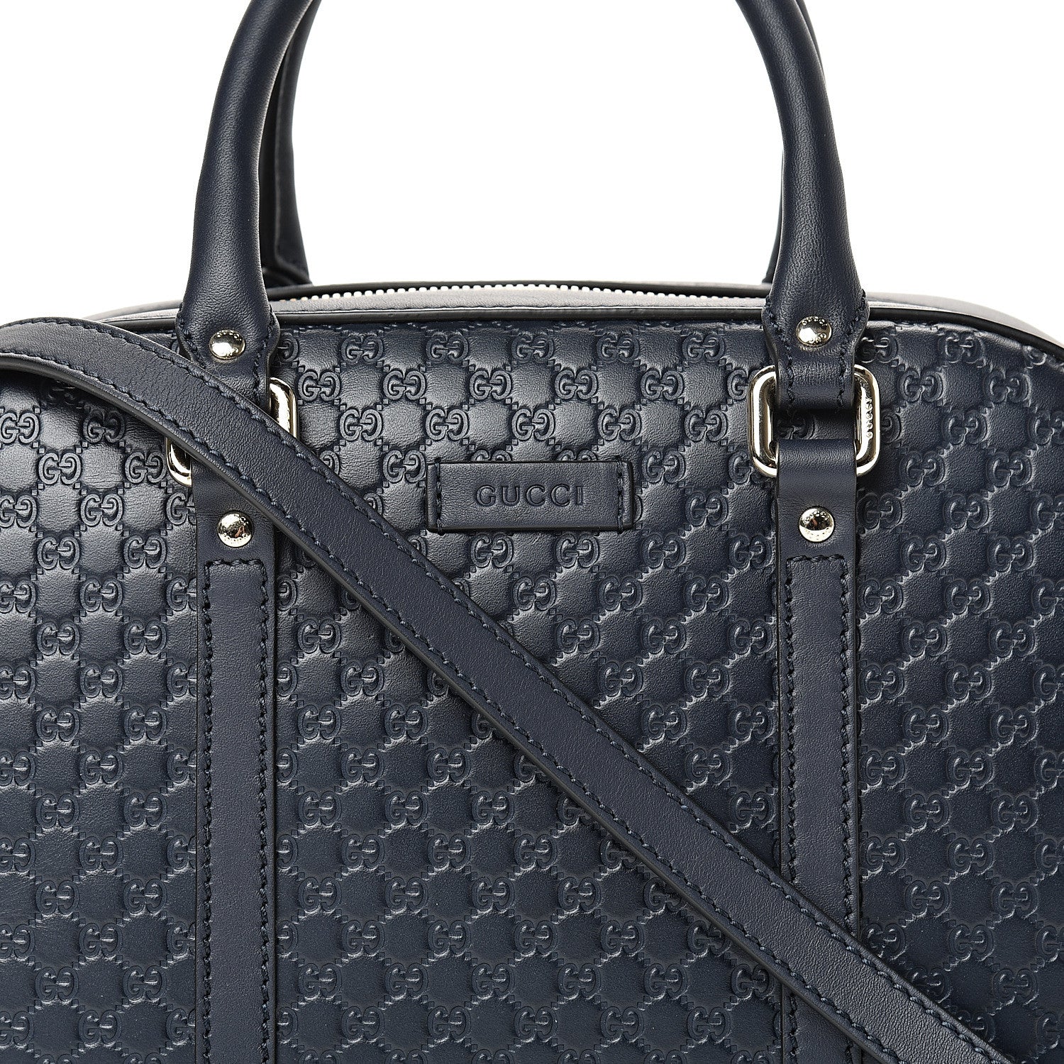Gucci Microguccissima Medium Crossbody Bag Blue 7 of 9