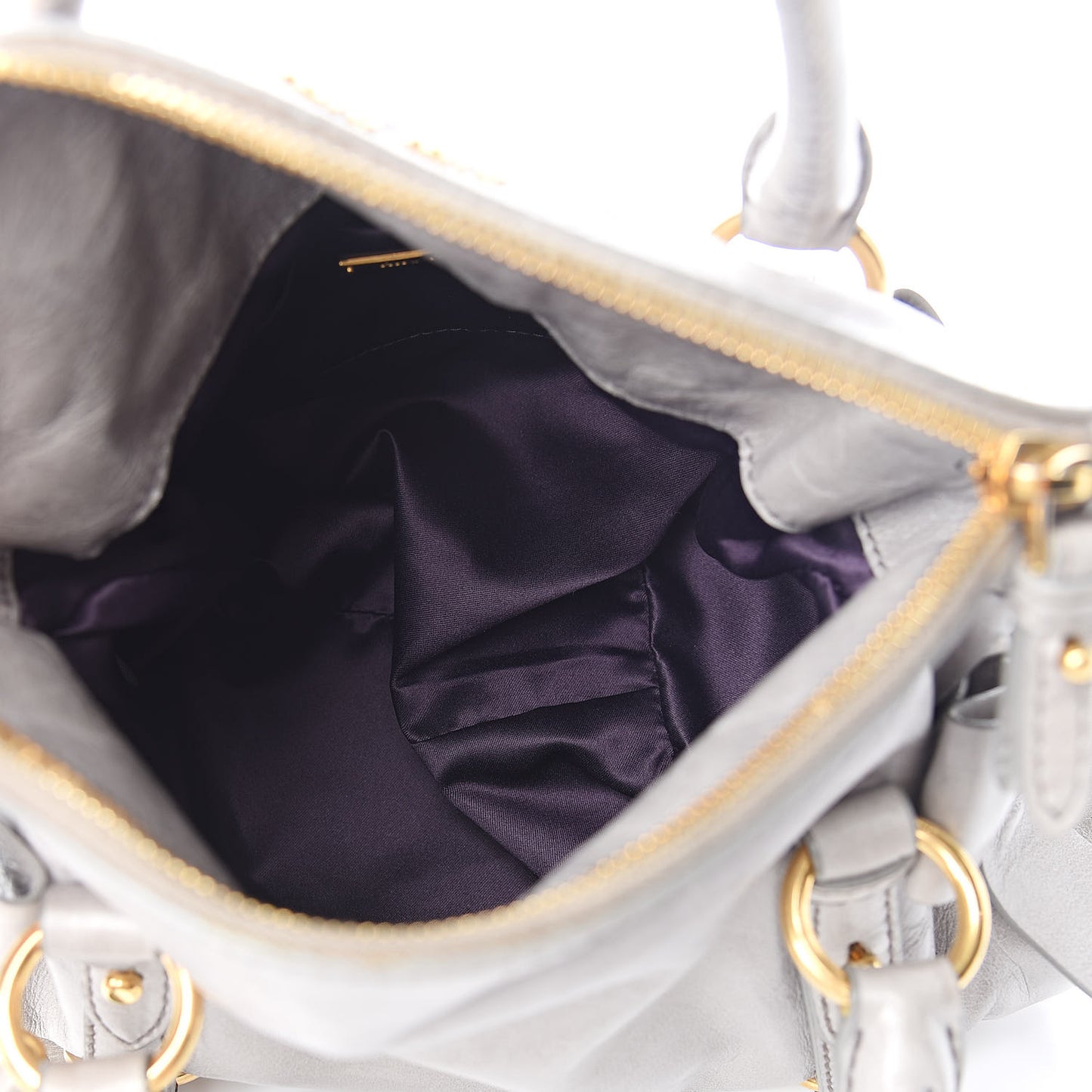 Vitello Lux Bow Bag Grey