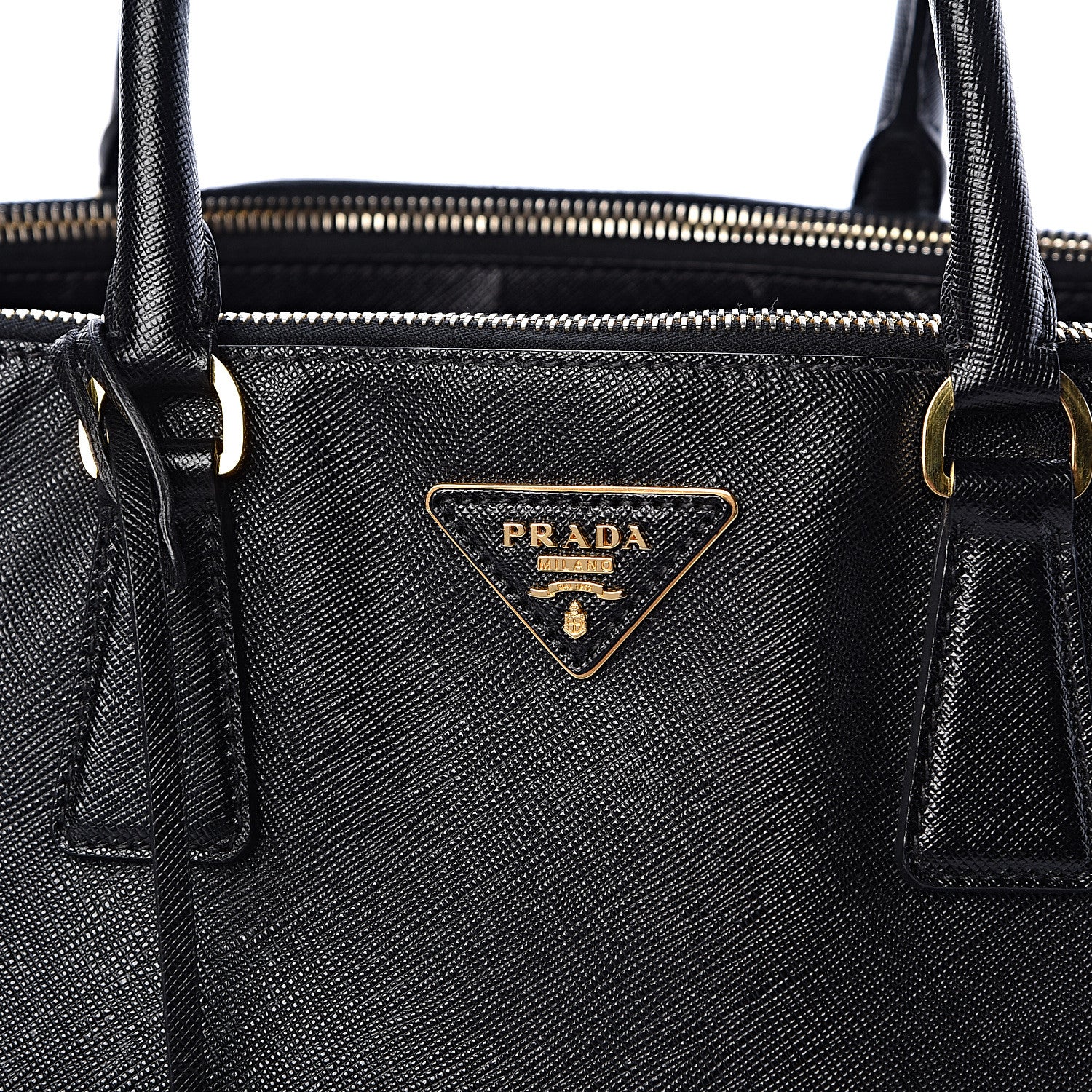 Prada Saffiano Large Galleria Double Zip Tote Black 10 of 10