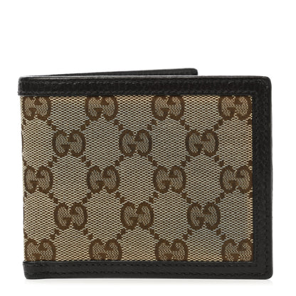 Gucci Monogram Bi-Fold Wallet Dark Brown 1 of 7