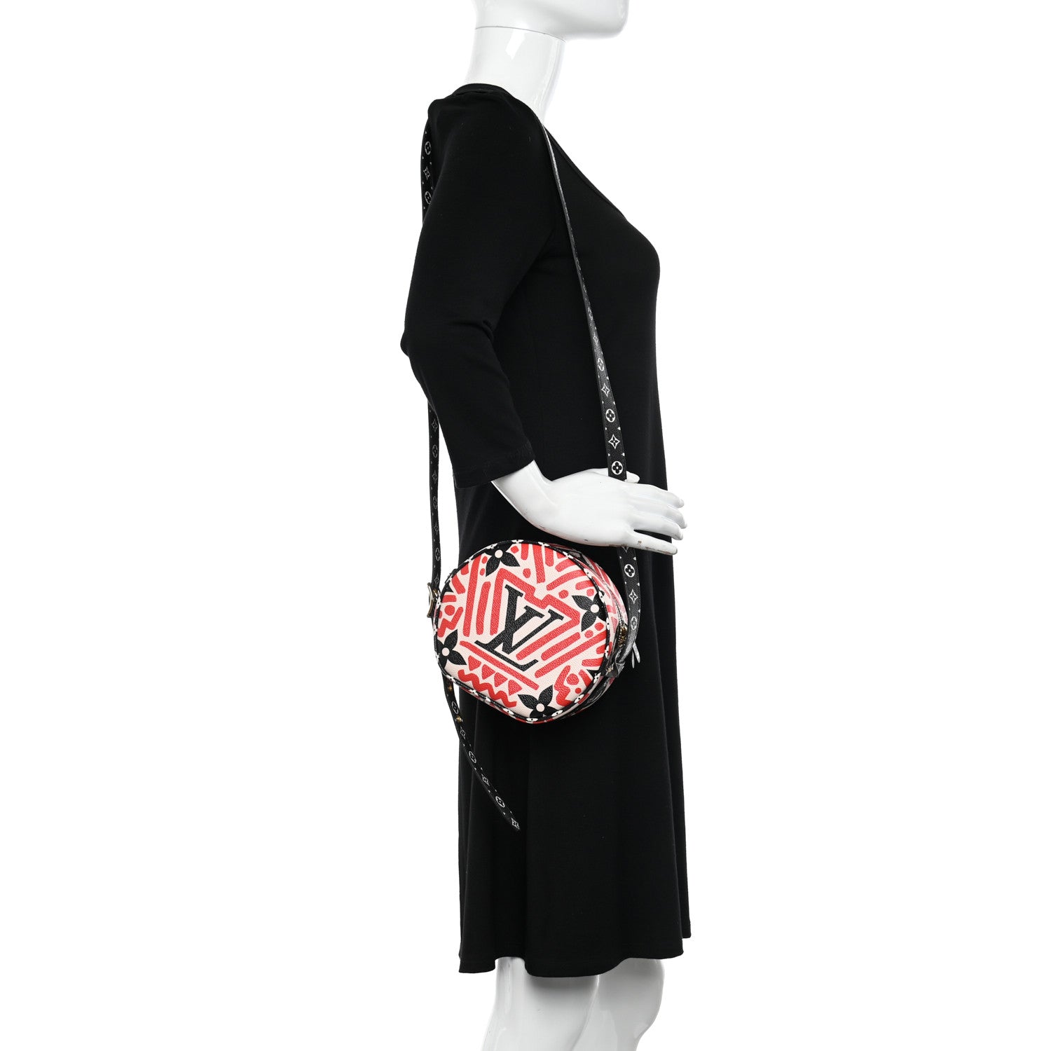 Louis Vuitton Monogram Giant Crafty Boite Chapeau Souple PM Creme Rouge Black 2 of 11