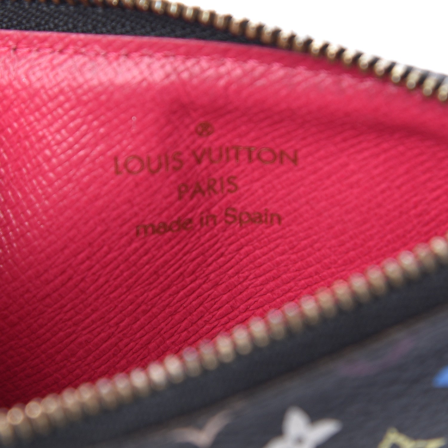 Louis Vuitton Monogram Multicolor Key Pouch Black Grenade 6 of 12