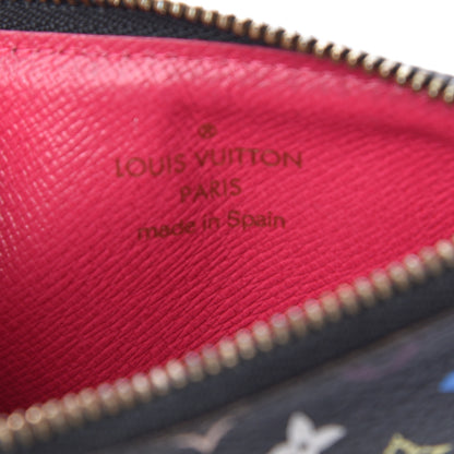 Louis Vuitton Monogram Multicolor Key Pouch Black Grenade 6 of 12