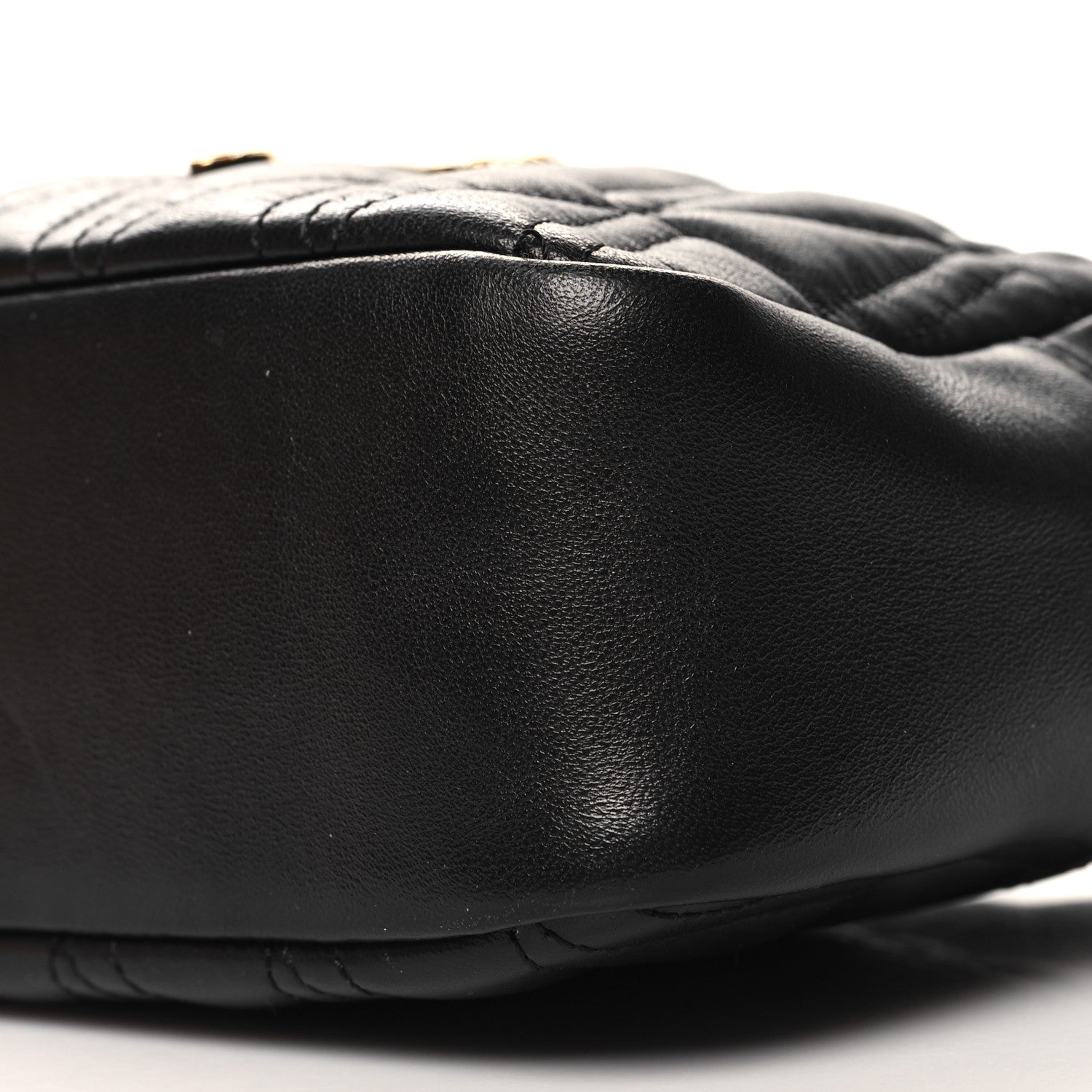 Versace Nappa Quilted Virtus Shoulder Bag Black 9 of 9