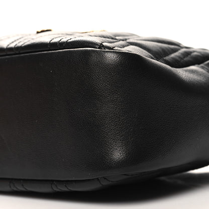 Versace Nappa Quilted Virtus Shoulder Bag Black 9 of 9