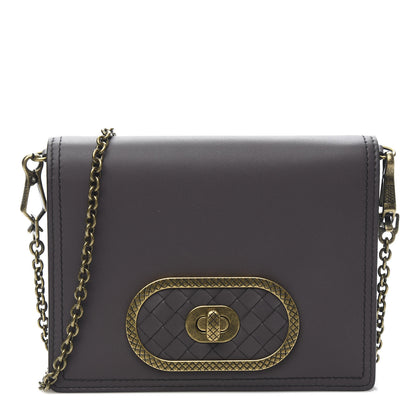 Bottega Veneta Nappa Ellittica Chain Wallet Quetsche 1 of 10