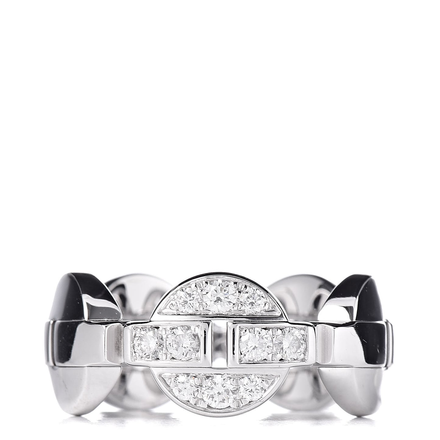 18K White Gold Diamond Himalia Ring 52 6